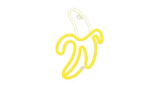 Neon LED BANAN biały żółty Bat + USB FLNE10 Forever Light