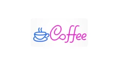 Neon PLEXI LED COFFEE niebieski róż NNE11 Neolia