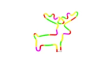 Neon LED ŁOŚ multikolor Bat + USB FLNE12 Forever Light