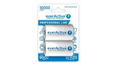 Akumulator Ni-MH R20 D 10000mAh 1,2V Ready to Use ( R2U ) Professional Line everActive BLISTER 2szt.