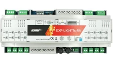 Moduł oświetleniowy, 16 przekaźników bistabilnych 8A/230V, obudowa DIN 12M, EXP-LIGHT16-RN