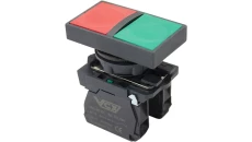 Przycisk pulpitowy podwójny czerwony/zielony 1NO+1NC VCX XB5-AL8325