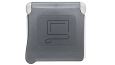 PLEXO55 Gniazdo pojedyncze z/u 16A z blokadą czerwone 069553