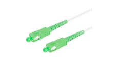 PATCHCORD ŚWIATŁOWODOWY SM SC/APC-SC/APC SIMPLEX 3.0MM LSZH G657A2 2.5M BIAŁY LANBERG