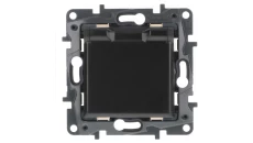 Niloe Step Gniazdo zasilające 2P+Z IP44, zaciski automatyczne, z przesłoną czarny 863536