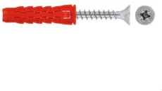 Kołki rozporowe uniwersalne 10x60 z wkrętem z łbem stożkowym 6x70 50szt.