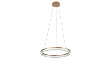Lampa wisząca Midway Cristal mała triangle 1xLED LP-033/1P S GD Cristal Triangle Light Prestige