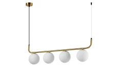 Lampa wisząca Alisa 4xE14 złota/biała LP-005/4L GD Light Prestige