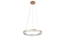 Lampa wisząca Midway Cristal duża triangle 1xLED LP-033/1P L GD Cristal Triangle Light Prestige