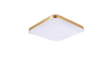 Plafon LED Babilon kwadratowy średni 4000K złoty LP-335/1C M 4GD square Light Prestige