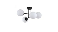 Lampa wisząca Roma 4 czarna LP-1345/4P BK Light Prestige