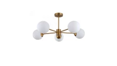 Lampa wisząca Roma 5 złota LP-1345/5P GD Light Prestige