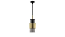 Lampa wisząca Miele dymna długa LP-866/1P L SM/GD Light Prestige