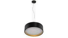 Lampa wisząca HUDSON czarno-złota LP-043/1P BK/GD Light Prestige