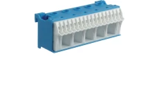 Blok samozacisków QC 63A niebieski 22 przyłączy 33x90x34mm KN22N
