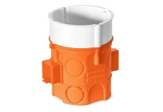 Puszka podtynkowa 60mm głęboka (61 mm) z wkrętami pomarańczowa  33069008 S60DFw /op. 110szt./