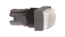 Napęd przycisku prost. podśw. wyst., O 16, biała, z sam. powr. 12...24V ZB6DE1