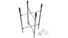 Kotwa do słupa oświetleniowego maszt fi: 60mm + podstawa 16x16cm stal nierdzewna BEMKO