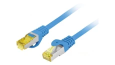 Patchcord kat.6a s/ftp lszh cu 15m niebieski fluke passed lanberg PCF6A-10CU-1500-B