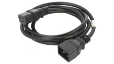 Przedłużacz kabla zasilającego IEC 320 C19-C20 1.8m VDE czarny CA-C19E-10CC-0018-BK