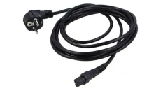 Kabel zasilający LAPTOP (MIKI) IEC 7/7 - IEC 320 C5 3m VDE czarny CA-C5CA-11CC-003-BK