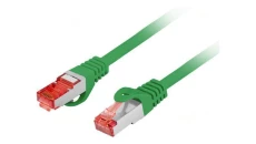 Patchcord kat.6 s/ftp lszh cu 20m zielony fluke passed lanberg PCF6-10CU-2000-G