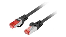 Patchcord kat.6 s/ftp lszh cu 15m czarny fluke passed lanberg PCF6-10CU-1500-BK