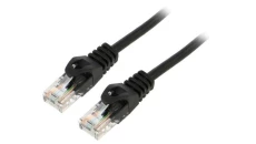 Patchcord kat.6 U/UTP LSZH CU czarny PCU6-10CU-1000-BK /10m/