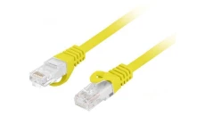 Patchcord kat.6 utp lszh cu 10m żółty fluke passed lanberg PCU6-10CU-1000-Y