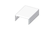 Pokrywa końcowa LHD 40x20mm biała 8631