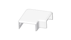 Pokrywa kątowa LHD 40x20mm biała 8633