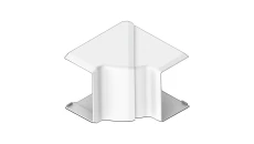 Naroże wewnętrzne LH 60x40mm białe regulowane 75-135st. 8655