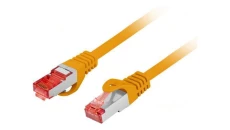 Patchcord kat.6 s/ftp lszh cu 10m pomarańczowy fluke passed lanberg PCF6-10CU-1000-O