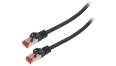 PATCHCORD KAT.6 FTP LSZH CU 10M BLACK FLUKE PASSED LANBERG
