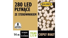 Komplet choinkowy Płynące LED 280 biały ciepły 13,95m 230V/31V 3,7W IP44 na zewnątrz i do wnętrz 13-828