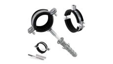 Obejma stalowa OSZG-1 1 32-36 mm z uszczelką gumową z wkrętem i kołkiem