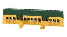 Listwa ochronna ZPI 15-modułowa (15x16mm2) IP20 AL/CU - żółto/zielona