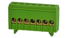 Listwa ochronna 7-modułowa 7x16mm2 zielona IP20