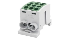 Zacisk HLK 100A-3 (1x25,2x16 / 1x25,2x16) Al/Cu - zielony