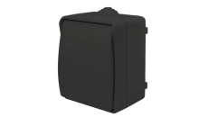 Łącznik pojedynczy uniwersalny natynkowy z klapką Aqua Plus IP54 antracyt / 40330