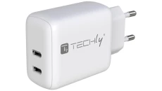 Ładowarka sieciowa 2x USB-C PowerDelivery 35W max. biała