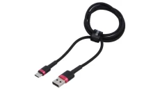 BASEUS Kabel USB 3.0 typ-C / A (wtyk / wtyk) Quick Charge 3.0 czarno-czerwony 1m