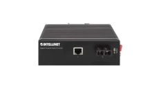 Przemysłowy media konwerter GIGABIT RJ45 na SC SM, DIN, 20km