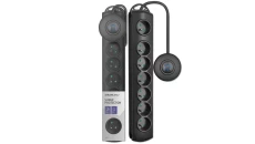 Qoltec Listwa antyprzepięciowa wł. QS 7 gniazd 1.5m Czarna