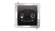 Simon 54 Gniazdo antenowe RD/TV końcowe separowane antracyt DAK.01/48