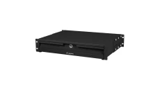 Szuflada do szaf 19 2U 360MM czarna LANBERG (2U/483X360MM udźwig do 90KG, montaż 4 punktowy) AK-2001-B