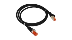 Patch-cord F/UTP kat.6 PVC 2.0m czarny KKS6CZA2.0