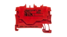 Złączka szynowa 2-przewodowa 1,0mm2 czerwona 2000-1203 TOPJOBS