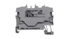 Złączka szynowa 2-przewodowa 1,0mm2 szara 2000-1201 TOPJOBS