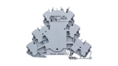 Złączka szynowa 3-piętrowa 2,5mm2 L/L/L szara 2002-3201 TOPJOBS